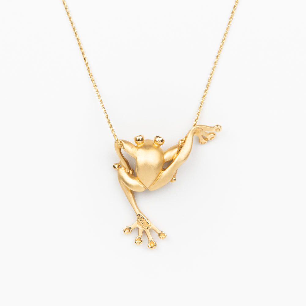 Solid Copper Celtic Frog Pendant #CPD5691-CPD5691